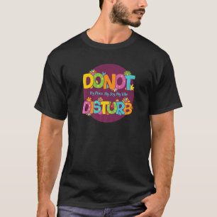 T-shirt Ne Dérangez Pas Ma Paix Ma Joie Ma Vibe Hippie Ret