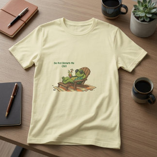 T-shirt Ne Dérangez Pas Mon Calme Drôles de Vibes de Plage