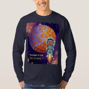 T-shirt Né des étoiles, astronaute