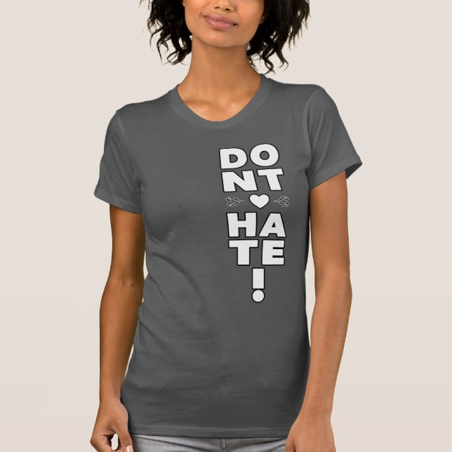 T-shirt Ne détestez pas l'obscurité (Devant)