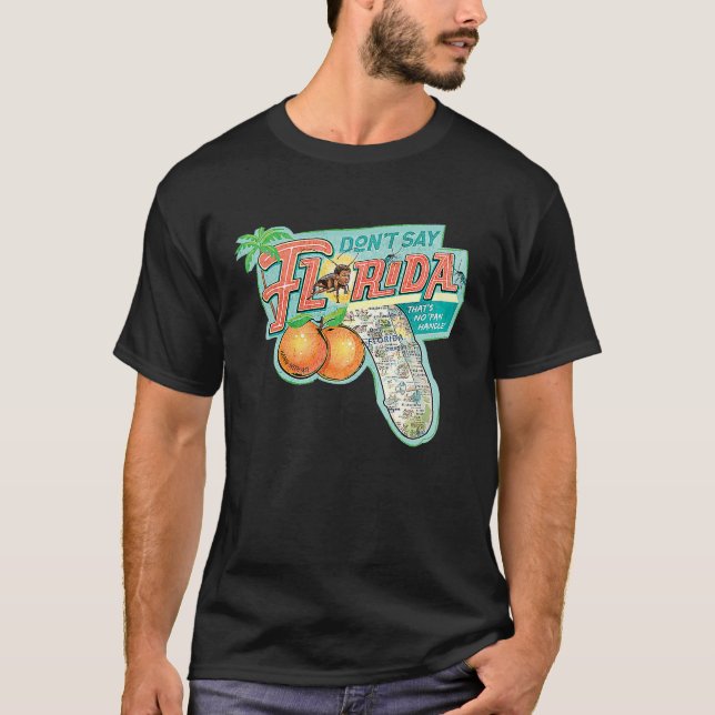 T-shirt Ne dites pas Florida Ultimate Map et Oranges (Devant)
