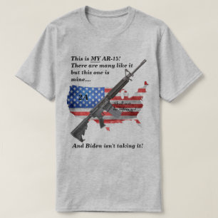 T-shirt Ne doit pas être enfreint drapeau américain Mon AR