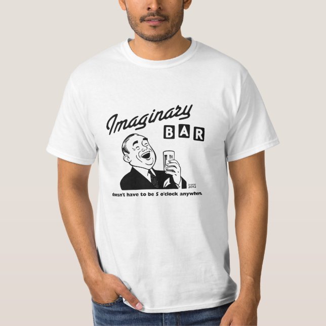 T-shirt Ne doit pas être la pièce en t imaginaire de barre (Devant)