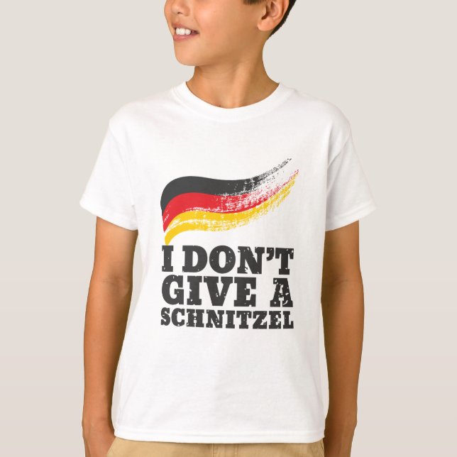 T-shirt Ne donnez pas Schnitzel drapeau allemand Oktoberfe (Devant)