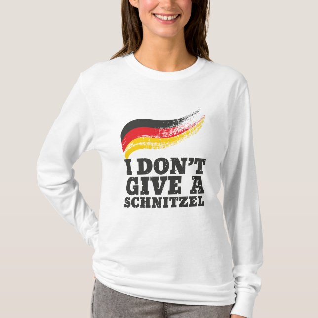 T-shirt Ne donnez pas Schnitzel drapeau allemand Oktoberfe (Devant)