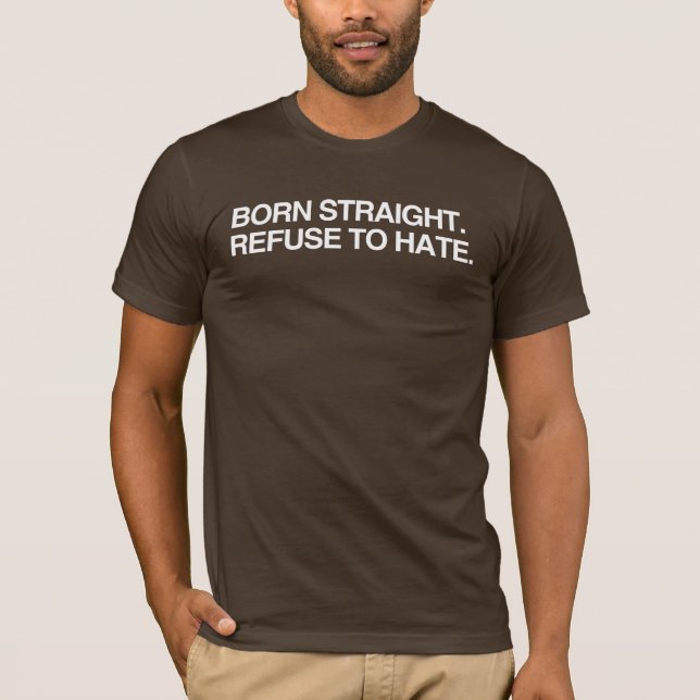 T-SHIRT NÉ DROIT. REFUSE DE HAÏR (Devant)