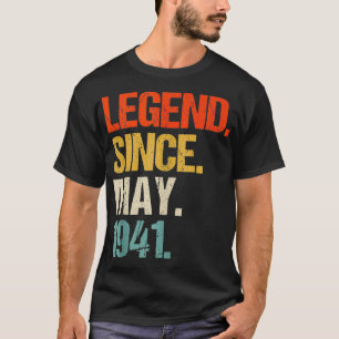 T-shirt Né en 1941 83 Ans Fabriqué en 1941 83e anniversair
