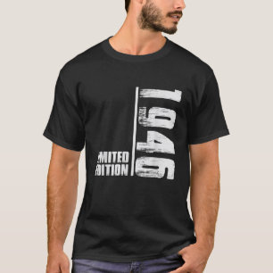 T-shirt Né en 1946 Cadeau d'anniversaire vintage hommes fe