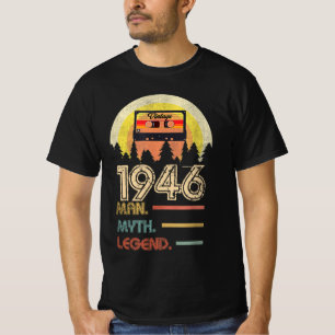 T-shirt Né en 1946, légende du mythe des cadeaux d'anniver