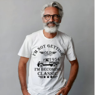 T-shirt né en 1954 70e anniversaire vintage cadeaux hommes