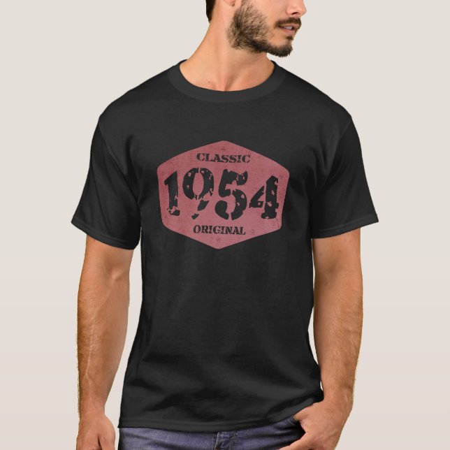 T-shirt Né en 1954 71 Ans Édition limitée (Devant)