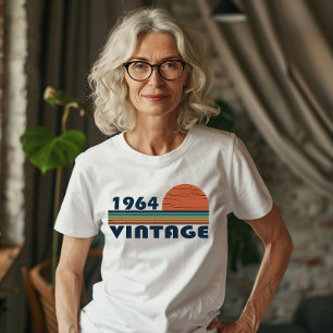 T-shirt Né en 1964 60ème anniversaire vintage