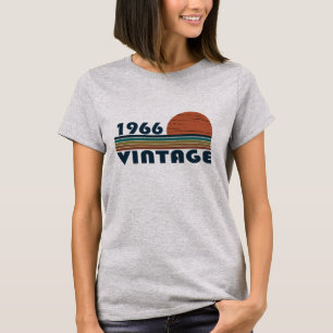 T-shirt Né en 1966 anniversaire vintage
