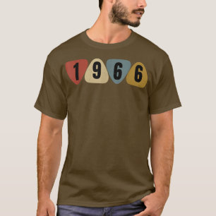 T-shirt Né En 1966 Guitariste Musique Onglet de guitare An