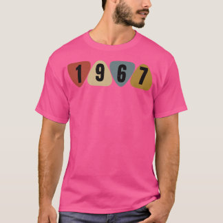 T-shirt Né En 1967 Guitariste Musique Onglet de guitare An