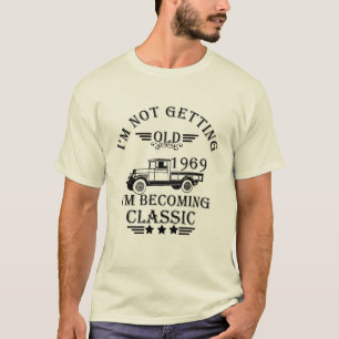 T-shirt né en 1969 vintage anniversaire homme cadeau