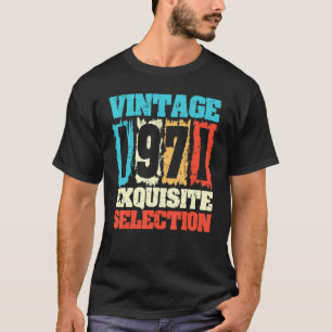 T-shirt Né En 1971 Anniversaire Sélection Exquise Faite En