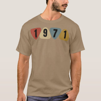 T-shirt Né En 1971 Guitariste Musique Onglet de guitare An