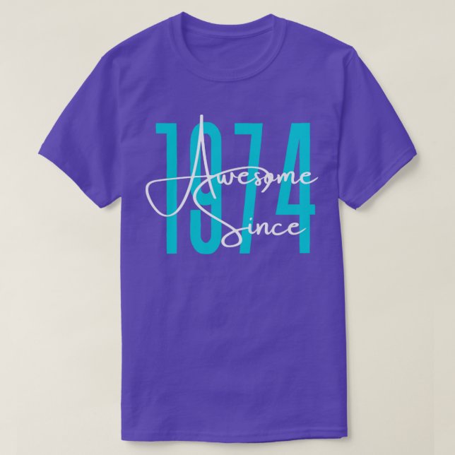 T-shirt Né en 1974 (Design devant)