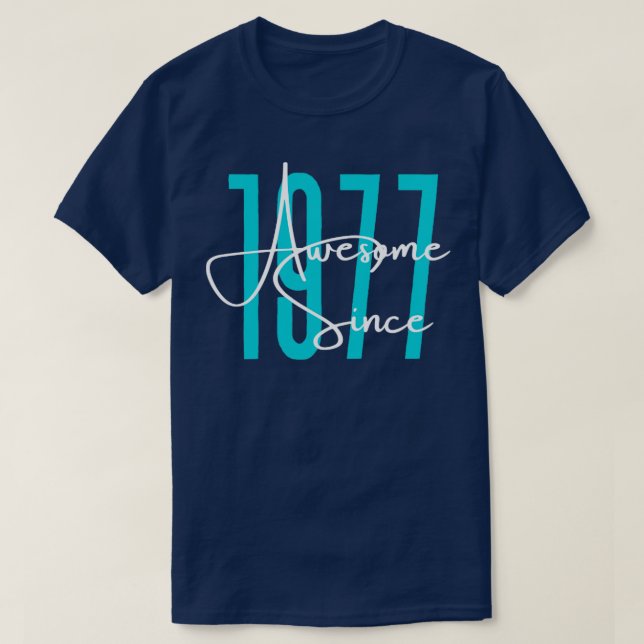 T-shirt Né en 1977 (Design devant)