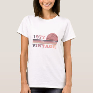 T-shirt né en 1977 cadeau d'anniversaire vintage