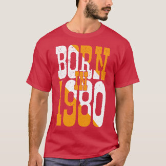 T-shirt Né En 1980