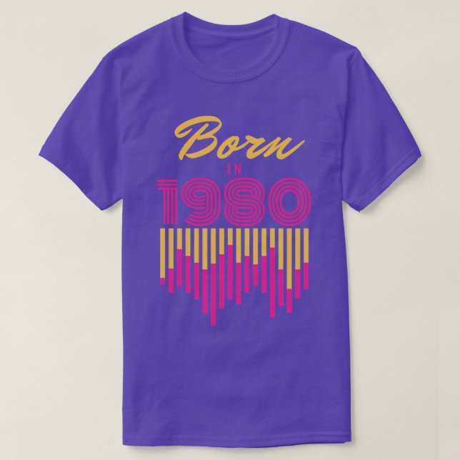 T-shirt Né en 19803 (Design devant)