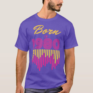 T-shirt Né en 19803