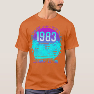 T-shirt Né en 1983 Anniversaire 38e Vintage esthétique