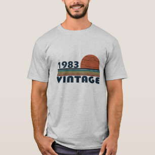 T-shirt Né en 1983 cadeau d'anniversaire vintage