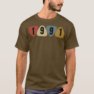 T-shirt Né En 1991 Guitariste Musique Onglet de guitare An
