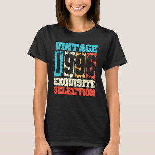 T-shirt Né En 1996 Anniversaire, Sélection Exquise, Fait I