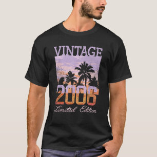 T-shirt Né en 2006 Hommes Femmes 20 Ans Limité