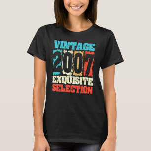T-shirt Né En 2007 Anniversaire Exquise Sélection Faite I