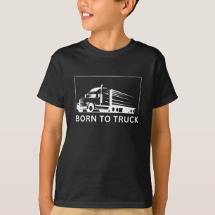 T-shirt Né en camion (blanc)