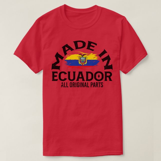 T-shirt Né en Equateur 1 (Design devant)