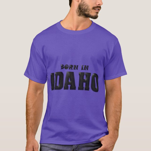 T-shirt Né en Idaho 2 (Devant)