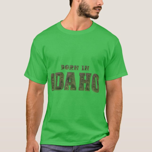T-shirt Né en Idaho 5 (Devant)