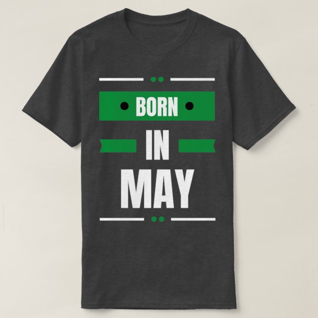 T-shirt Né en mai (Design devant)