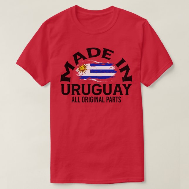 T-shirt Né en Uruguay 1 (Design devant)
