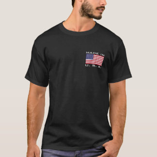 T-SHIRT NÉ ET ÉLEVÉ AUX USA AMÉRICAIN FLAG NATIVE CITIZE