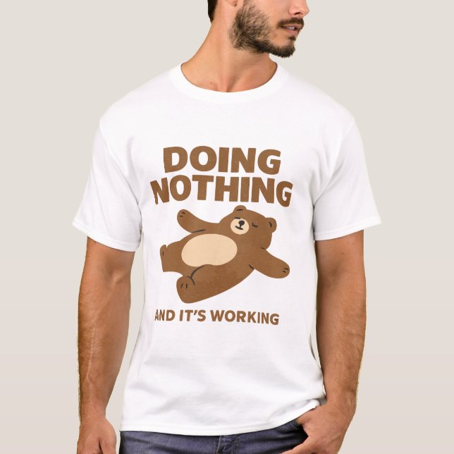 T-SHIRT NE FAISANT RIEN  (Devant)