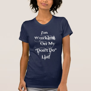 T-shirt "Ne faites pas" la liste - gothique