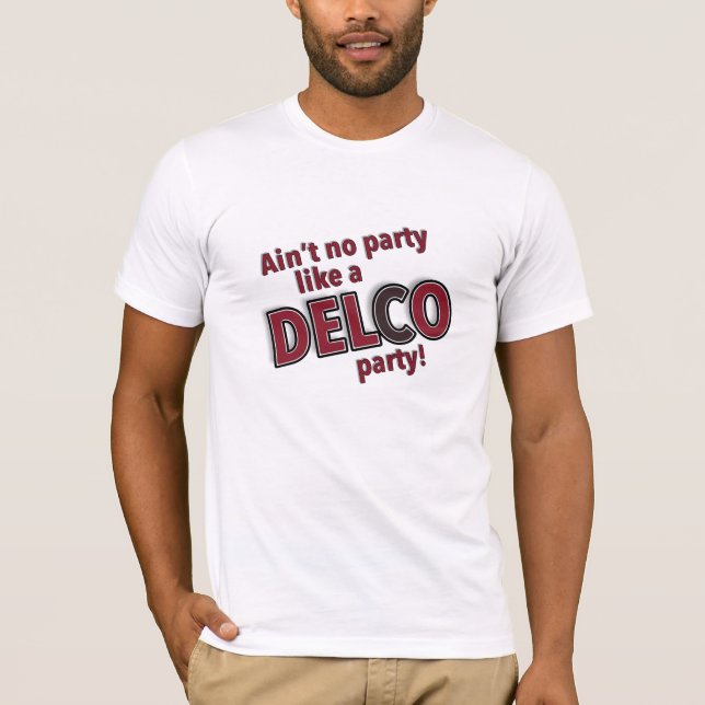T-shirt Ne faites pas partie comme le Delco Party (Devant)