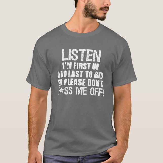 T-shirt Ne font pas P*ss je ! ! (Devant)