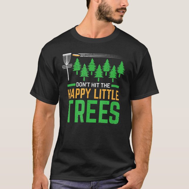 T-shirt Ne frappez pas le disque de Golfer Disc Happy Litt (Devant)
