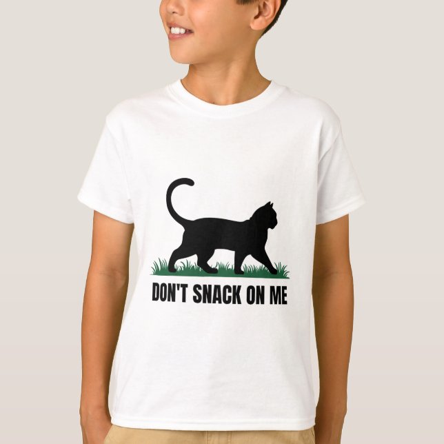 T-shirt Ne grignote pas sur moi drôle Chat 3 (Devant)