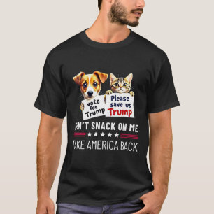 T-shirt Ne Grignotez Pas Sur Moi Drôles De Chats Chiens
