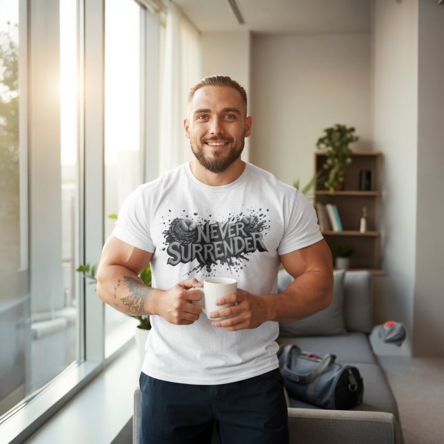 T-shirt Ne jamais abandonner (Créateur téléchargé)
