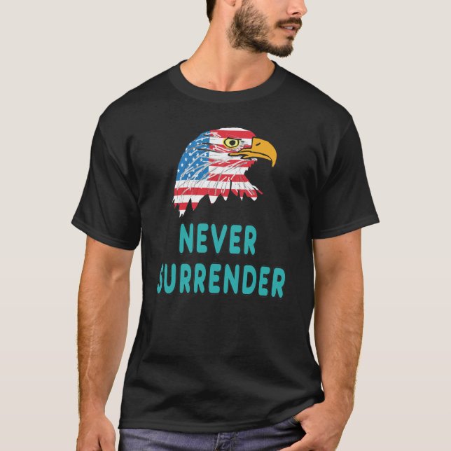 T-shirt Ne jamais abandonner (Devant)
